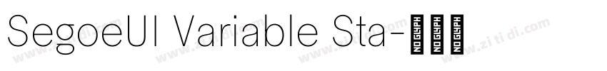 SegoeUI Variable Sta字体转换